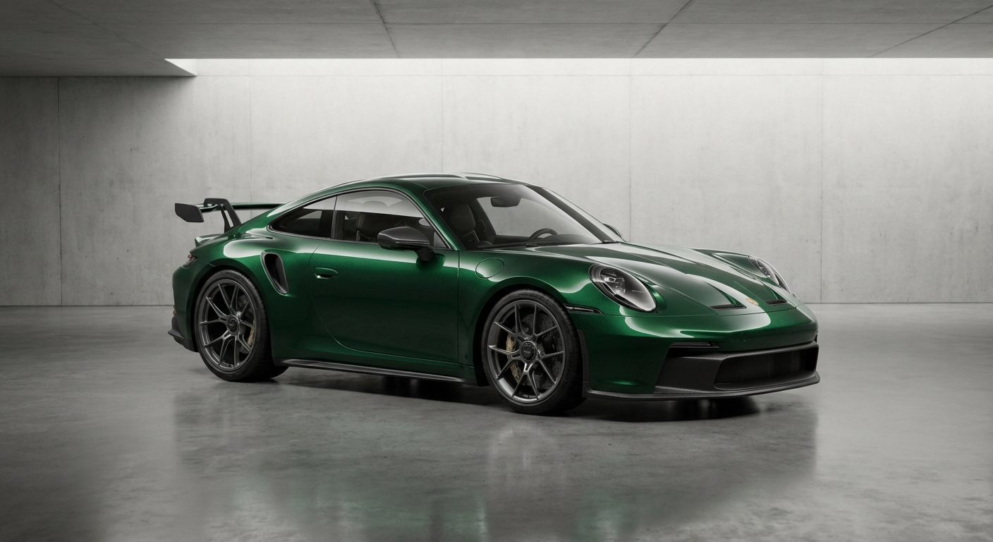 Voiture sportive verte